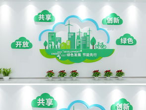 綠色科技，筑夢(mèng)未來(lái) 云朵環(huán)保科技企業(yè)文化墻設(shè)計(jì)圖鑒